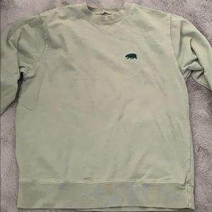 Brandy Melville crew neck with bear embroidery!